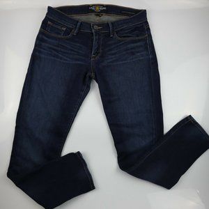 LUCKY BRAND Women's Dark Wash CATE STACKED SKINNY Low Rise Jeans Size 6/28